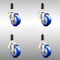 Service Caster 3 Inch 316SS Blue Polyurethane Swivel 1-1/8 Inch Expanding Stem Caster Set SCC SCC-SS316EX20S314-PPUB-BLUE-118-4 - alternate 4